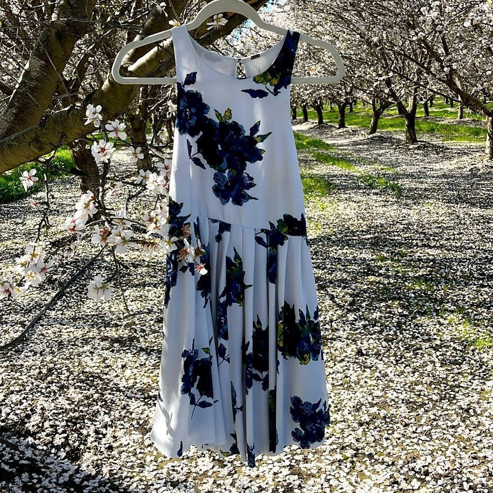 Free People Floral Mini Halter Dress